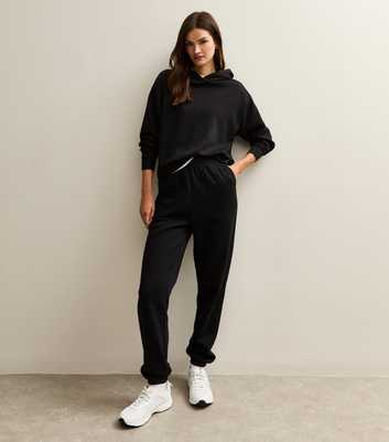 Tall Black Cuffed Joggers