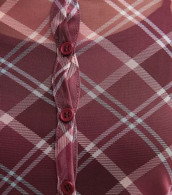 mideal plaid pattern cardigan pink mideal plaid pattern cardigan