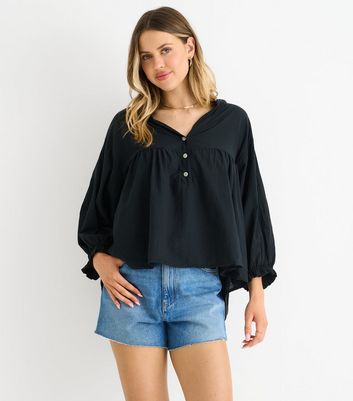 smock top new look