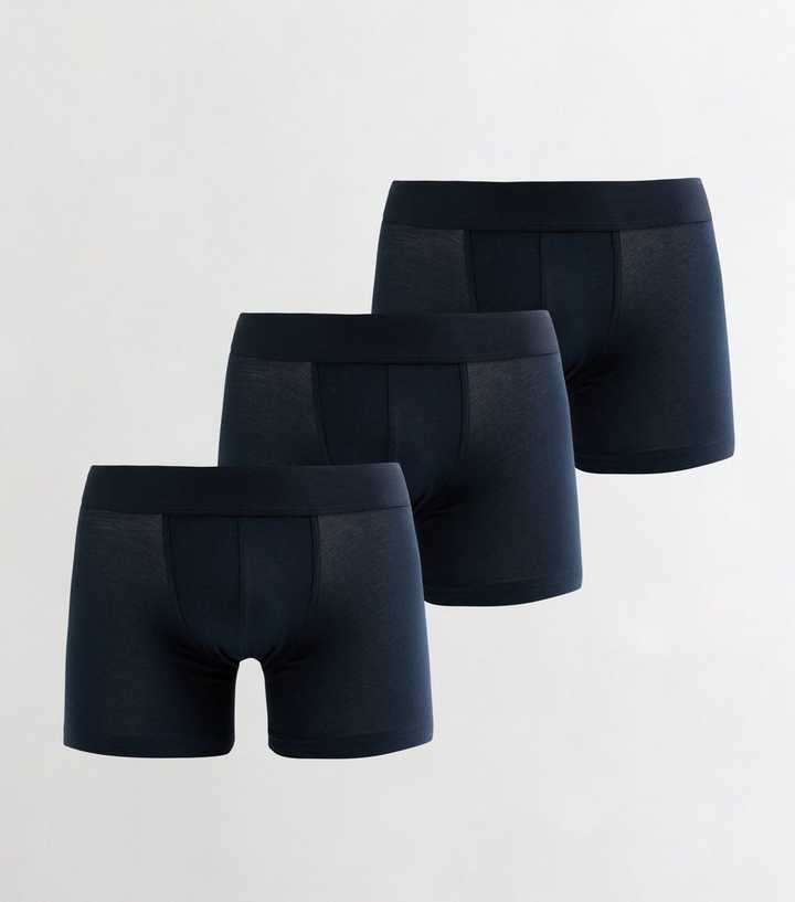 Pack Of 3 Navy Boxers