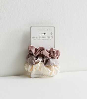 Danielle Creations Pack of 3 Cream Satin Scrunchies