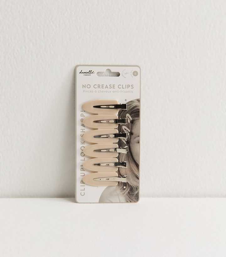 Danielle Creations Pack of 6 Light Brown No Crease Clips
