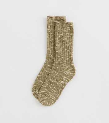 Khaki Space Dye Tube Sock