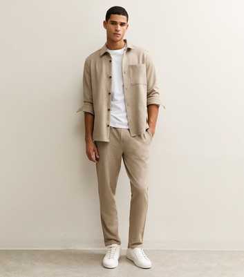 Stone Regular Knit Pique Drawstring Trousers