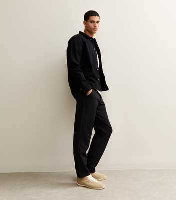 Jack & Jones Black Regular Drawstring Trousers