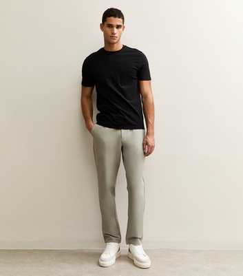 Jack & Jones Light Grey Regular Drawstring Trousers