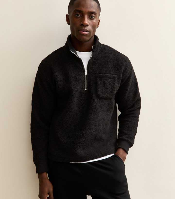 Jack & Jones Black High Neck Sweatshirt