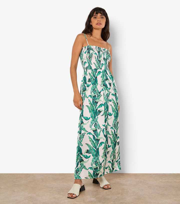 slim fit dress slacks Buy Women Green Leaf Print Back Knot Frill Maxi Online at Best Price