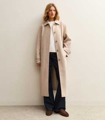 Mink Button Up Belted Coat