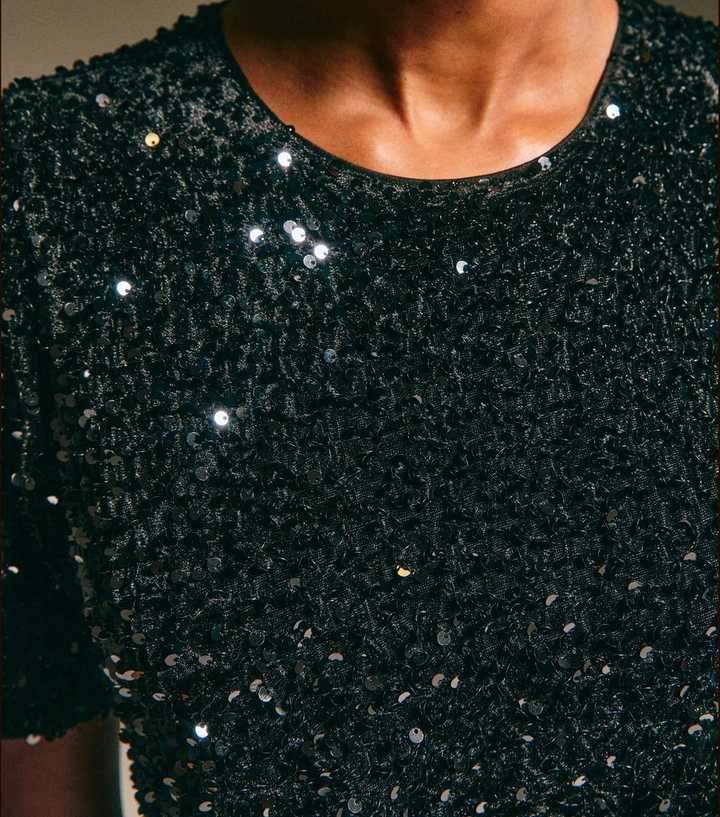 chinese dress ladies DRESSTELLS Velvet Sequin Cocktail Dresses for Women, Black Glitter Fall  Wedding Guest Holiday Party Long Sleeve Bodycon Funeral Petite Dress Black  S : Clothing, Shoes & Jewelry