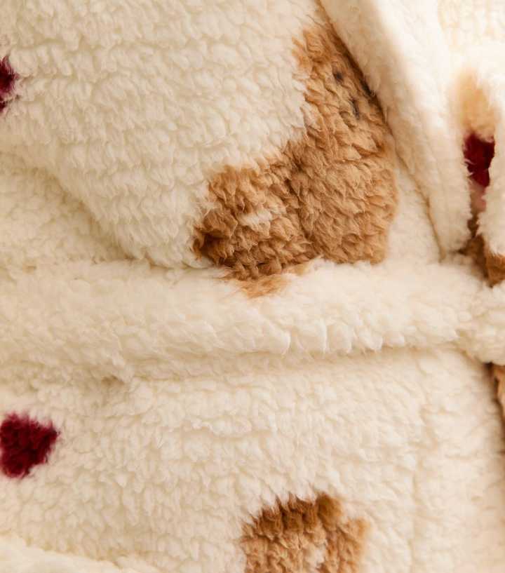 chinese dress ladies Kids Unisex Teddy Bear Hooded Borg Dressing Gown, 5-6 Years, 100% Polyester