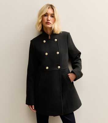 Black Double Breasted Coat