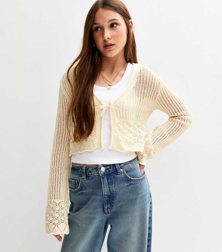 Cardigan Long BCBG Max Azria - Couleur Crème - Taille M - Manches Longues - Ouverture Devant - Neuf Avec étiquette