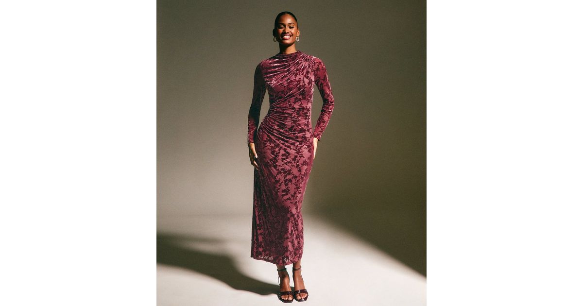blouson dress long Tea Length Mesh Sequin Blouson Dress  S.L. Fashions