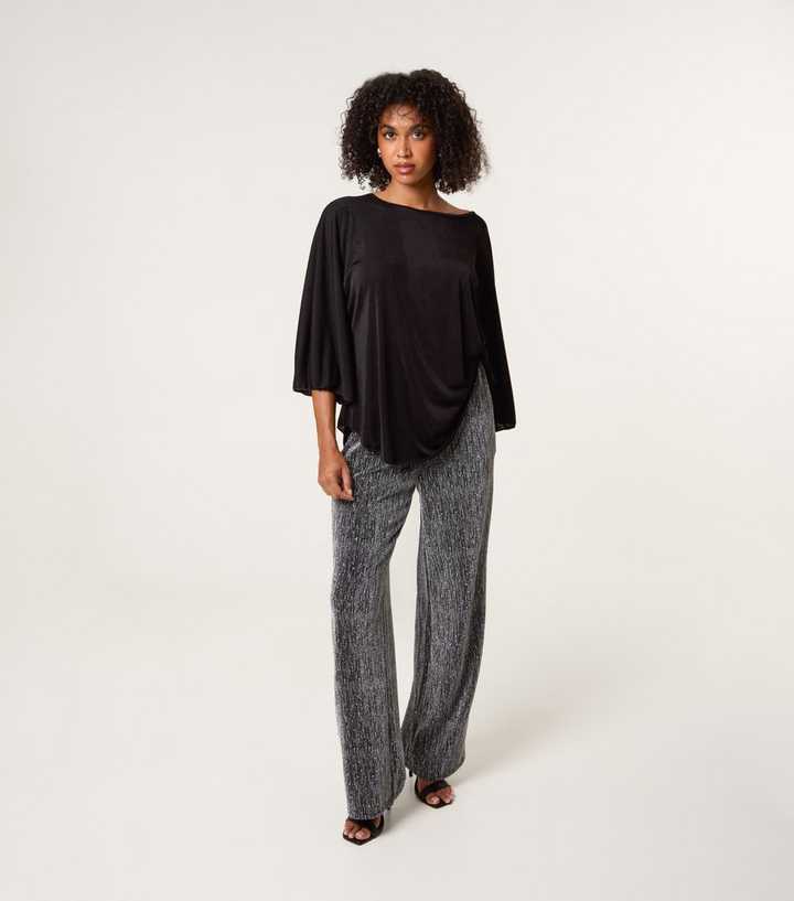 Blue Vanilla Silver Diamante Embellished Trousers