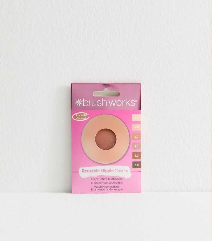 Brushworks Reusable Gel Nipple Covers Shade 3.0 Caramel