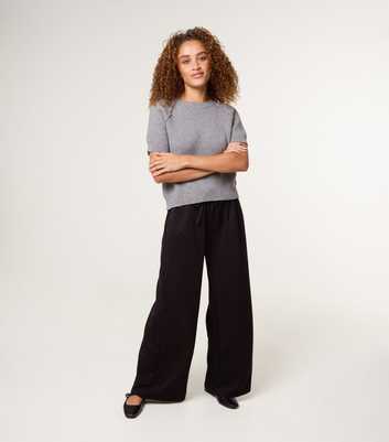 Blue Vanilla Black Wide Leg Trousers