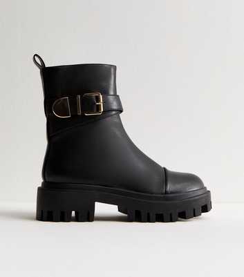 Public Desire Black Spontaneous Faux Leather Boots