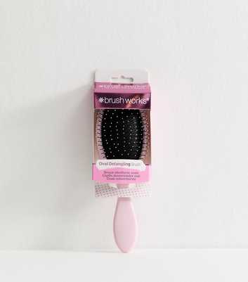 Brushworks Pink Oval Detangling Brush