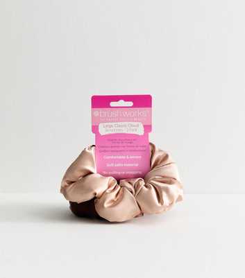 Brushworks Pack of 3 Brown Large Cloud Scrunchies