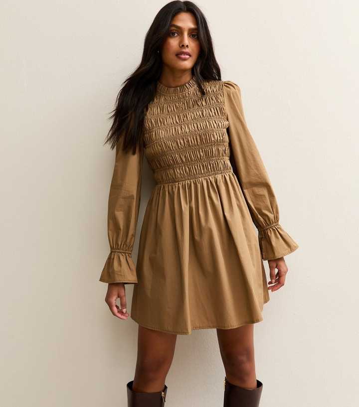 princess polly baby blue dress Brown Long Sleeve Dresses