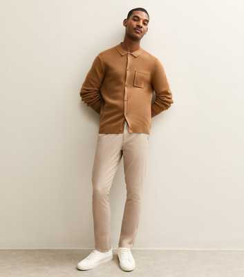 Stone Slim Chino Trousers