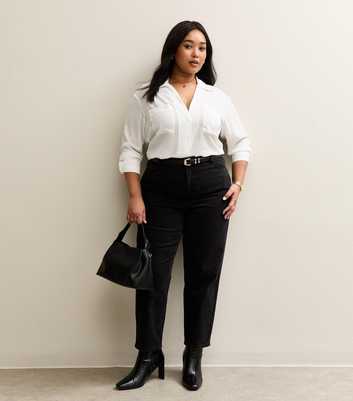 Curves Black Mom Jeans