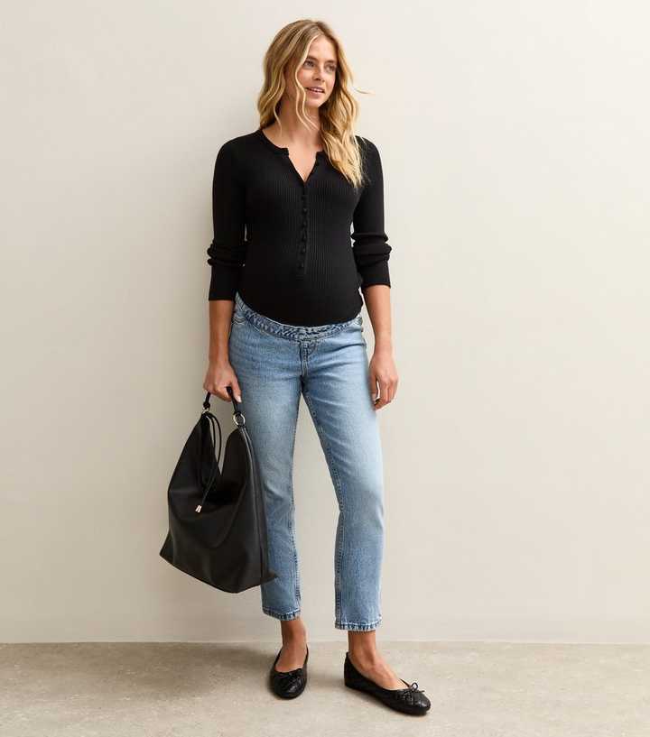 Maternity Light Blue Hannah Straight Leg Jeans