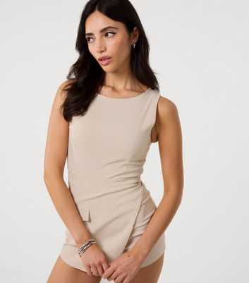 Pink Vanilla Stone Utility Pocket Playsuit