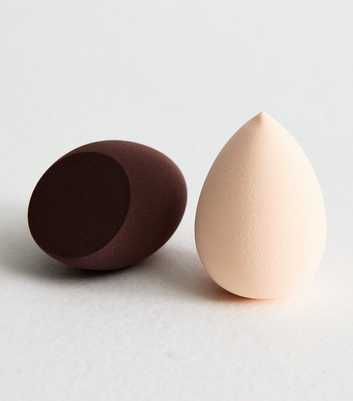 Pack Of 2 Cream and Brown Beauty Sponges