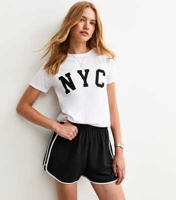 White NYC Slogan T-Shirt