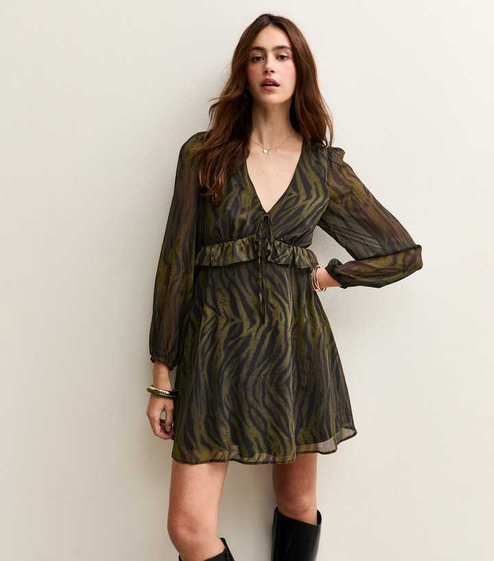 green tiger dress Joan Dress - Green Tiger main image 1