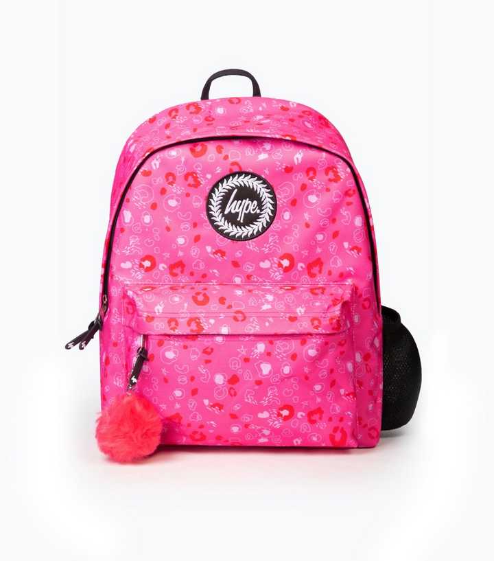 Hype Pink Leopard Backpack