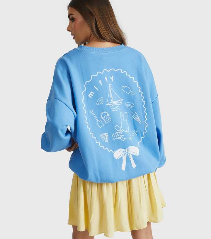 Skinnydip Blue Miffy Seaside Print Sweatshirt