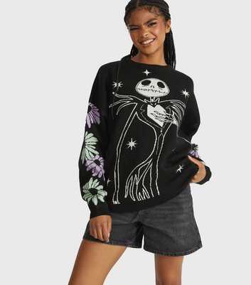 Skinnydip Black Jack Skellington Jumper