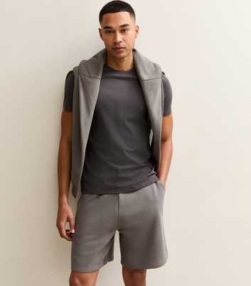 Mid Grey Regular Drawstring Shorts