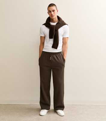 Brown Wide Leg Jogger