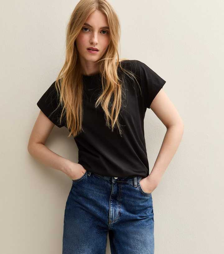 Black Grown On Sleeve T-Shirt