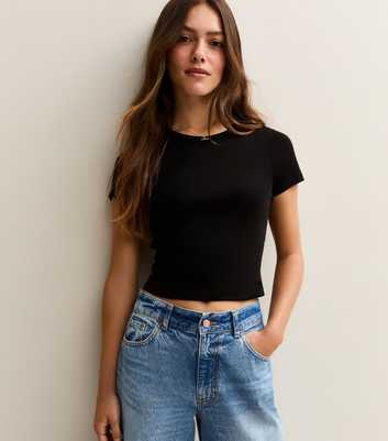 Petite Black Short Sleeve T-Shirt