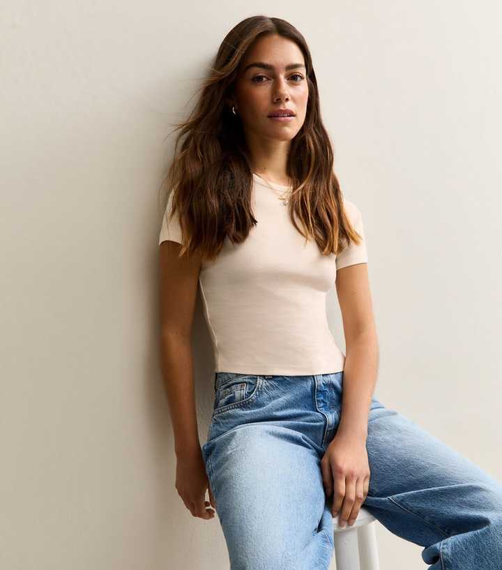 Petite Off White Short Sleeve T-Shirt