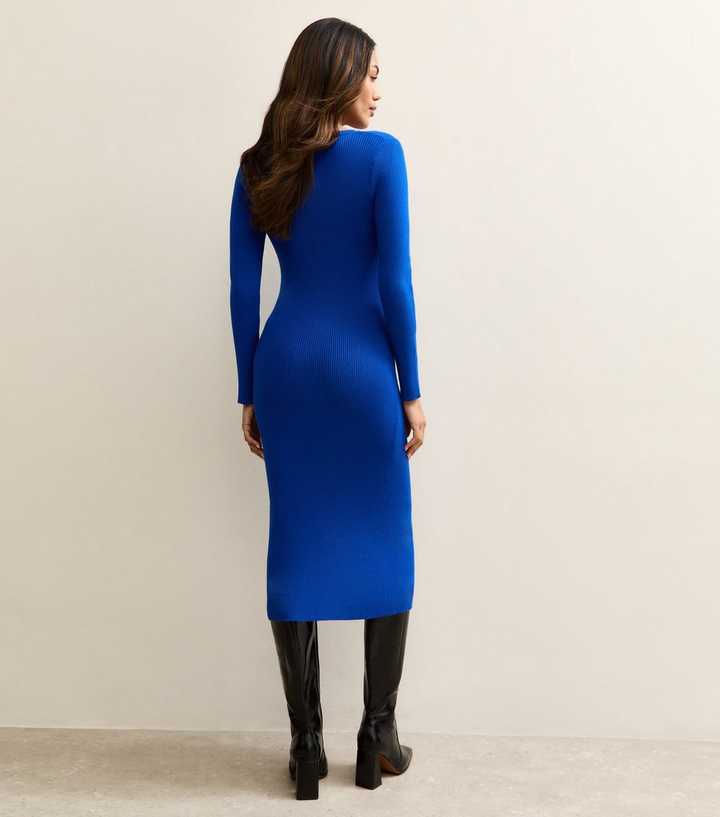 maternity long sleeve henley midi dress Long Sleeve Button Front Midi Dress