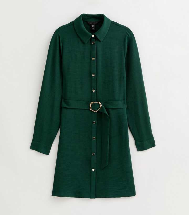 slim fit dress slacks Short Sleeve Knee Length Shirt Dress