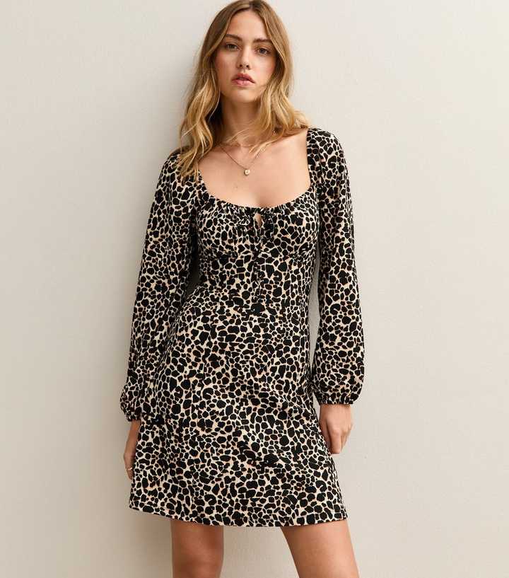 sachin and babi light blue dress Animal Print Dresses main image 0