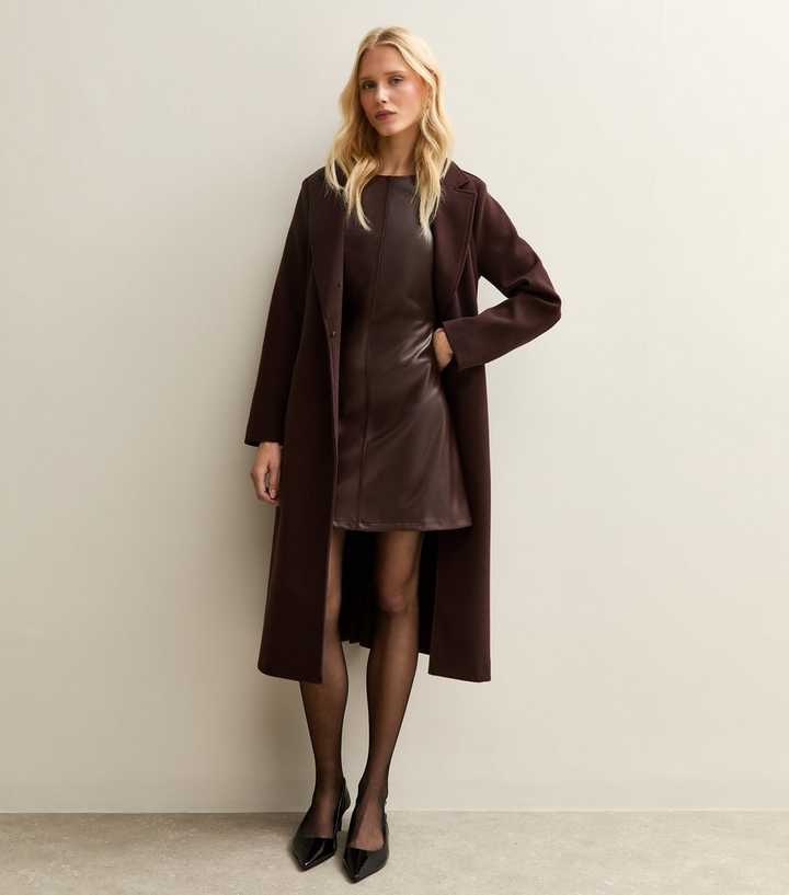 princess polly baby blue dress Lovelo Brown Sugar Long Sleeve Corduroy Short Dress main image 0