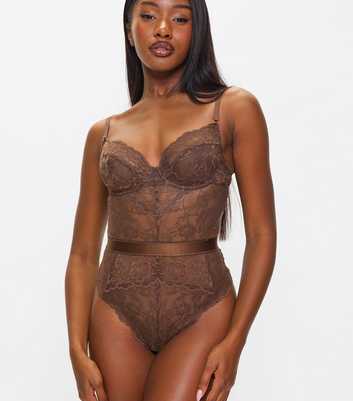 Ann Summers Light Brown Hold Me Tight Bodysuit