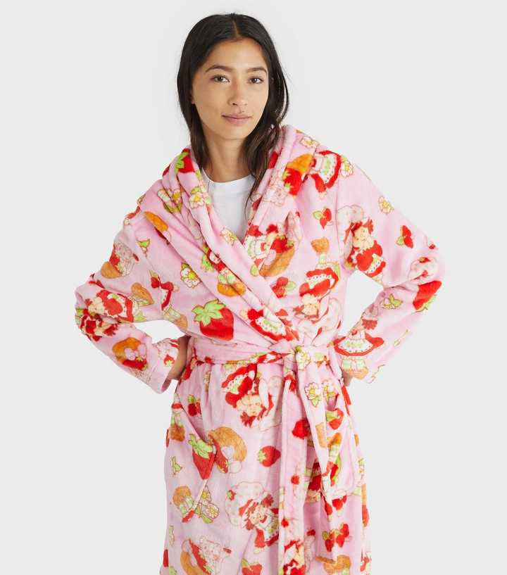 Skinnydip Light Pink Strawberry Shortcake Dressing Gown | New Look Skinnydip Light Pink Strawberry Shortcake Dressing Gown | New Look
