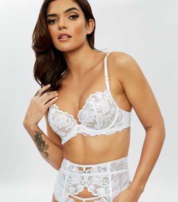 Ann Summers White The Icon Padded Plunge Bra