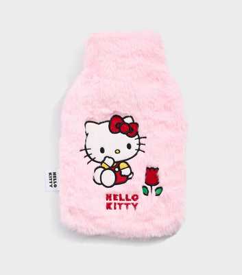 Skinnydip Pink Embroidered Hello Kitty Hot Water Bottle