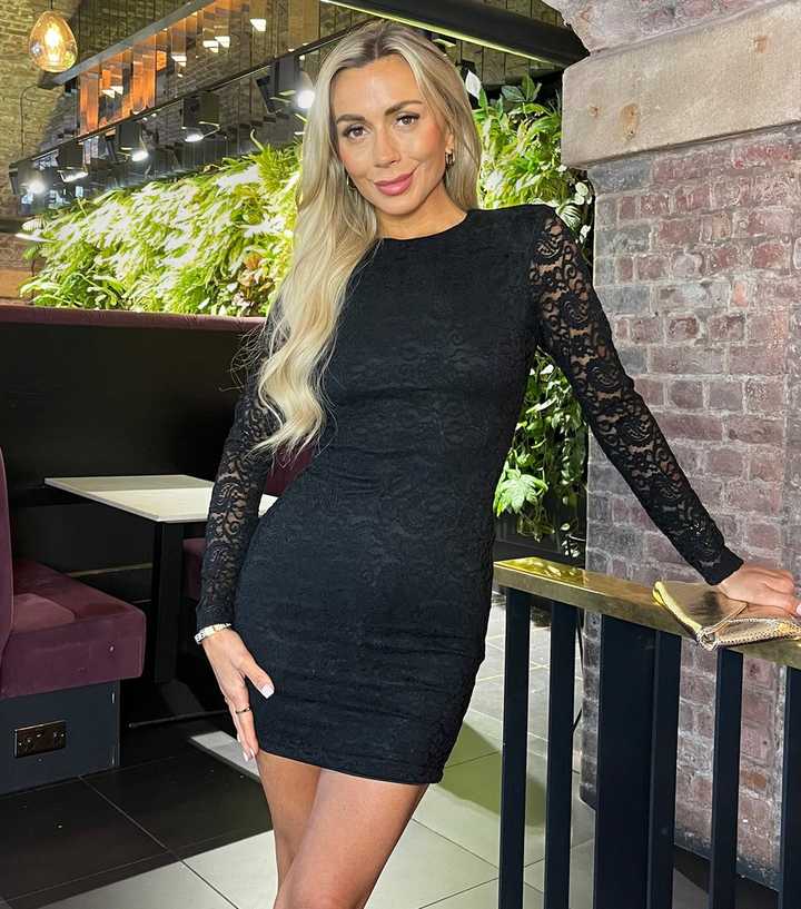 AX Paris Black Lace Bodycon Mini Dress
