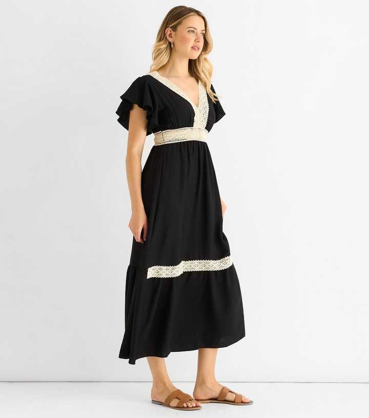 maggy london draped midi dress Maggy London Long Sleeve Draped Detail Dress – New Yorker's Apparel
